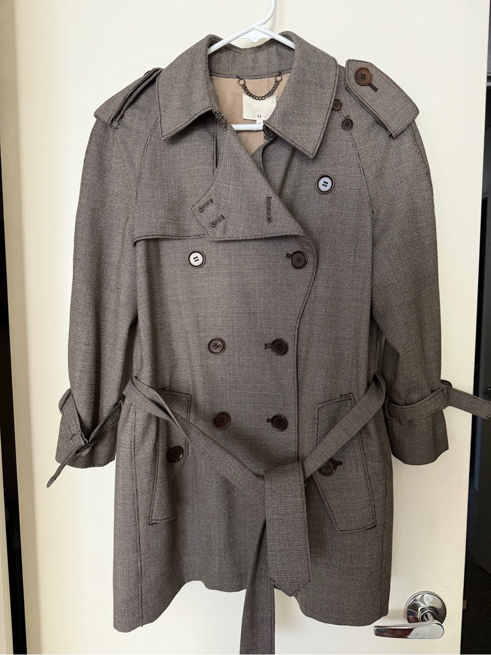 Phillip Lim Short Double-Breasted Trench Coat